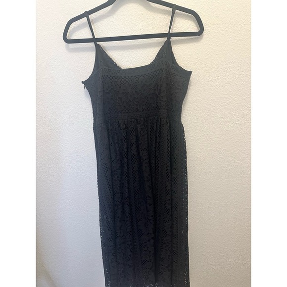 Express Dress, eyelet pattern. Women’s size Medium, black - Picture 5 of 7